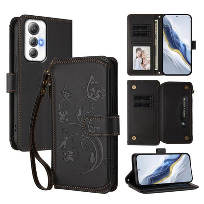 Butterfly Love Flower Multi-card Zipper Wallet Leather Phone Case, For Cubot A40, For Cubot P90, For Cubot A30, For Cubot A20, For Cubot Max 5, For Cubot A10, For Cubot Note 40, For Cubot P50