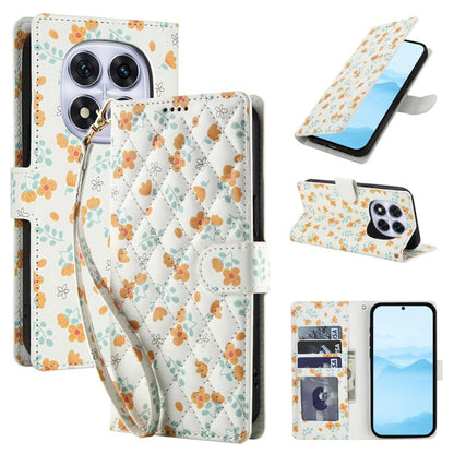 Flower Pattern Buckle Leather Phone Case with Lanyard, For Redmi Note 15 Pro+ 5G Global 163.3mm, For Redmi Note 15 4G / 5G Global 164mm, For Redmi Note 15 Pro 4G Global 163.2mm, For Redmi Note 15 Pro 5G Global 163.6mm, For Redmi Note 14 4G Global 164.8...
