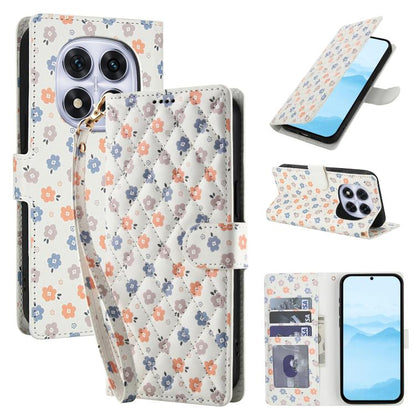 Flower Pattern Buckle Leather Phone Case with Lanyard, For Redmi Note 15 Pro+ 5G Global 163.3mm, For Redmi Note 15 4G / 5G Global 164mm, For Redmi Note 15 Pro 4G Global 163.2mm, For Redmi Note 15 Pro 5G Global 163.6mm, For Redmi Note 14 4G Global 164.8...
