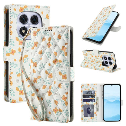 Flower Pattern Buckle Leather Phone Case with Lanyard, For Redmi Note 15 Pro+ 5G Global 163.3mm, For Redmi Note 15 4G / 5G Global 164mm, For Redmi Note 15 Pro 4G Global 163.2mm, For Redmi Note 15 Pro 5G Global 163.6mm, For Redmi Note 14 4G Global 164.8...