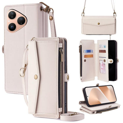 Zipper Wallet Side Buckle Crossbody Lanyard Leather Phone Case, For Huawei Enjoy 90 Pro Max 5G, For Huawei Enjoy 90 Plus 5G, For Huawei nova 15 Ultra, For Huawei nova 15 Pro, For Huawei nova 15, For Huawei Mate 80 Pro Max 5G, For Huawei Mate 80 5G     ...