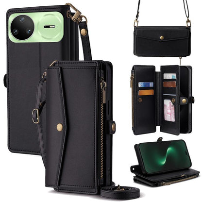 Zipper Wallet Side Buckle Crossbody Lanyard Leather Phone Case, For Huawei Enjoy 90 Pro Max 5G, For Huawei Enjoy 90 Plus 5G, For Huawei nova 15 Ultra, For Huawei nova 15 Pro, For Huawei nova 15, For Huawei Mate 80 Pro Max 5G, For Huawei Mate 80 5G     ...
