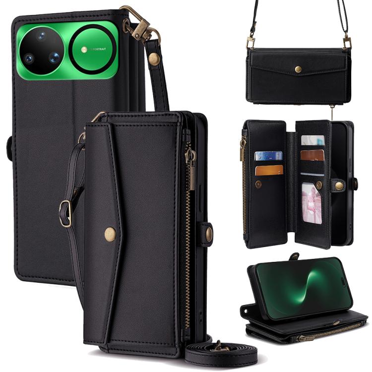 Zipper Wallet Side Buckle Crossbody Lanyard Leather Phone Case, For Huawei Enjoy 90 Pro Max 5G, For Huawei Enjoy 90 Plus 5G, For Huawei nova 15 Ultra, For Huawei nova 15 Pro, For Huawei nova 15, For Huawei Mate 80 Pro Max 5G, For Huawei Mate 80 5G     ...