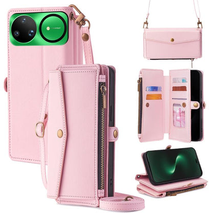 Zipper Wallet Side Buckle Crossbody Lanyard Leather Phone Case, For Huawei Enjoy 90 Pro Max 5G, For Huawei Enjoy 90 Plus 5G, For Huawei nova 15 Ultra, For Huawei nova 15 Pro, For Huawei nova 15, For Huawei Mate 80 Pro Max 5G, For Huawei Mate 80 5G     ...