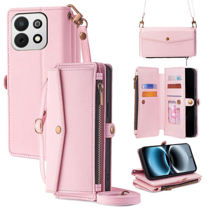 Zipper Wallet Side Buckle Crossbody Lanyard Leather Phone Case, For Huawei Enjoy 90 Pro Max 5G, For Huawei Enjoy 90 Plus 5G, For Huawei nova 15 Ultra, For Huawei nova 15 Pro, For Huawei nova 15, For Huawei Mate 80 Pro Max 5G, For Huawei Mate 80 5G     ...
