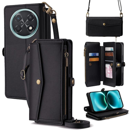 Zipper Wallet Side Buckle Crossbody Lanyard Leather Phone Case, For Huawei Enjoy 90 Pro Max 5G, For Huawei Enjoy 90 Plus 5G, For Huawei nova 15 Ultra, For Huawei nova 15 Pro, For Huawei nova 15, For Huawei Mate 80 Pro Max 5G, For Huawei Mate 80 5G     ...