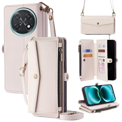 Zipper Wallet Side Buckle Crossbody Lanyard Leather Phone Case, For Huawei Enjoy 90 Pro Max 5G, For Huawei Enjoy 90 Plus 5G, For Huawei nova 15 Ultra, For Huawei nova 15 Pro, For Huawei nova 15, For Huawei Mate 80 Pro Max 5G, For Huawei Mate 80 5G     ...