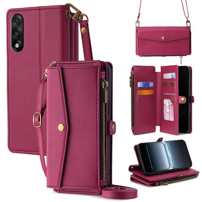 Zipper Wallet Side Buckle Crossbody Lanyard Leather Phone Case, For OnePlus 15T 5G, For OnePlus Turbo 6 / 6V, For OnePlus Ace 6, For OnePlus 15 5G, For OnePlus Ace 5 Ultra / Nord 5, For OnePlus Ace 5 Racing / Nord CE5