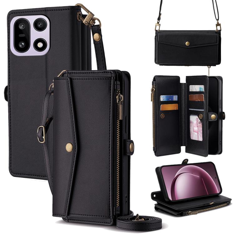 Zipper Wallet Side Buckle Crossbody Lanyard Leather Phone Case, For OnePlus 15T 5G, For OnePlus Turbo 6 / 6V, For OnePlus Ace 6, For OnePlus 15 5G, For OnePlus Ace 5 Ultra / Nord 5, For OnePlus Ace 5 Racing / Nord CE5