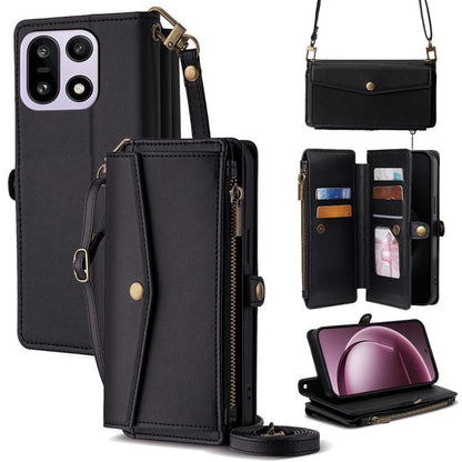 Zipper Wallet Side Buckle Crossbody Lanyard Leather Phone Case, For OnePlus 15T 5G, For OnePlus Turbo 6 / 6V, For OnePlus Ace 6, For OnePlus 15 5G, For OnePlus Ace 5 Ultra / Nord 5, For OnePlus Ace 5 Racing / Nord CE5