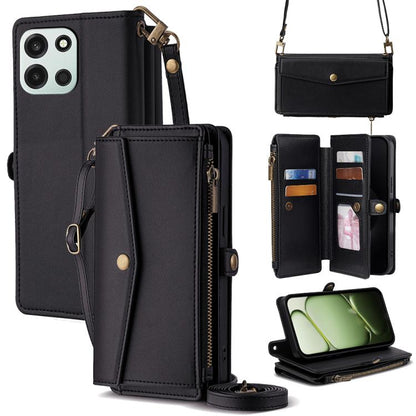 Zipper Wallet Side Buckle Crossbody Lanyard Leather Phone Case, For OnePlus 15T 5G, For OnePlus Turbo 6 / 6V, For OnePlus Ace 6, For OnePlus 15 5G, For OnePlus Ace 5 Ultra / Nord 5, For OnePlus Ace 5 Racing / Nord CE5