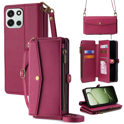 Zipper Wallet Side Buckle Crossbody Lanyard Leather Phone Case, For OnePlus 15T 5G, For OnePlus Turbo 6 / 6V, For OnePlus Ace 6, For OnePlus 15 5G, For OnePlus Ace 5 Ultra / Nord 5, For OnePlus Ace 5 Racing / Nord CE5