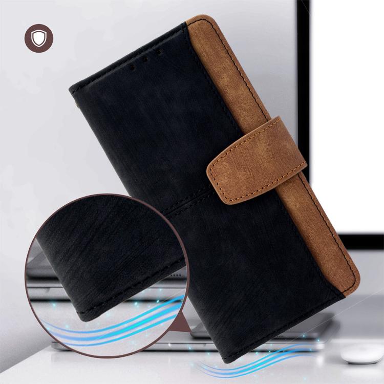 Color Stitching Skin Feel Leather RFID Blocking Phone Case, For Itel City 200 4G, For Itel A100C 4G, For Itel A90 4G
