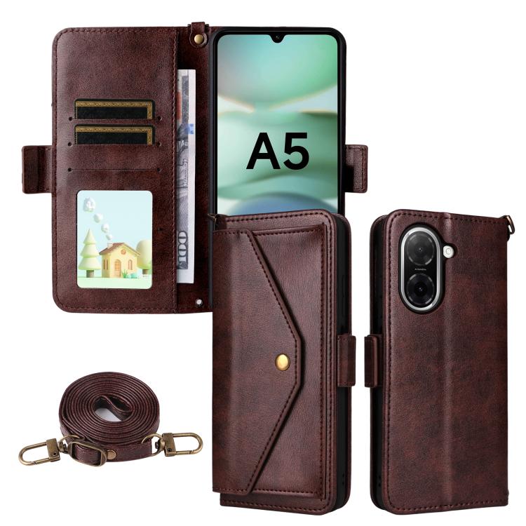 Multi-card Slots Crossbody Cowhide Leather Phone Case, For Xiaomi 17T Pro 5G, For Xiaomi 17T 5G, For Redmi 15 5G Global / 15 4G SEA 169.5mm, For Redmi 15C 5G / 4G Global 171mm / Poco C85 4G, For Xiaomi 15T Pro 5G, For Xiaomi 15T 5G                     ...