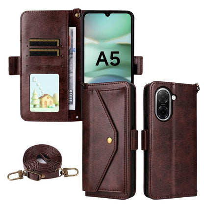 Multi-card Slots Crossbody Cowhide Leather Phone Case, For Xiaomi 17T Pro 5G, For Xiaomi 17T 5G, For Redmi 15 5G Global / 15 4G SEA 169.5mm, For Redmi 15C 5G / 4G Global 171mm / Poco C85 4G, For Xiaomi 15T Pro 5G, For Xiaomi 15T 5G                     ...