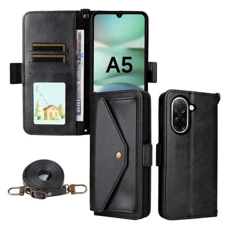 Multi-card Slots Crossbody Cowhide Leather Phone Case, For Xiaomi 17T Pro 5G, For Xiaomi 17T 5G, For Redmi 15 5G Global / 15 4G SEA 169.5mm, For Redmi 15C 5G / 4G Global 171mm / Poco C85 4G, For Xiaomi 15T Pro 5G, For Xiaomi 15T 5G                     ...