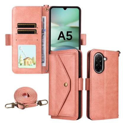 Multi-card Slots Crossbody Cowhide Leather Phone Case, For Xiaomi 17T Pro 5G, For Xiaomi 17T 5G, For Redmi 15 5G Global / 15 4G SEA 169.5mm, For Redmi 15C 5G / 4G Global 171mm / Poco C85 4G, For Xiaomi 15T Pro 5G, For Xiaomi 15T 5G                     ...