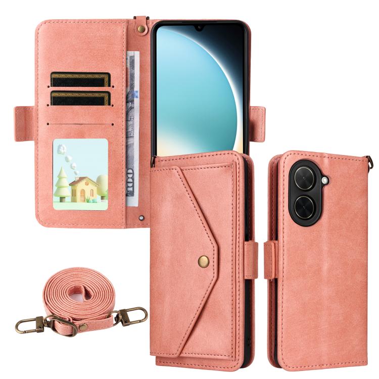 Multi-card Slots Crossbody Cowhide Leather Phone Case, For Xiaomi 17T Pro 5G, For Xiaomi 17T 5G, For Redmi 15 5G Global / 15 4G SEA 169.5mm, For Redmi 15C 5G / 4G Global 171mm / Poco C85 4G, For Xiaomi 15T Pro 5G, For Xiaomi 15T 5G                     ...