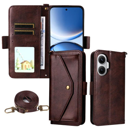 Multi-card Slots Crossbody Cowhide Leather Phone Case, For Xiaomi 17T Pro 5G, For Xiaomi 17T 5G, For Redmi 15 5G Global / 15 4G SEA 169.5mm, For Redmi 15C 5G / 4G Global 171mm / Poco C85 4G, For Xiaomi 15T Pro 5G, For Xiaomi 15T 5G                     ...