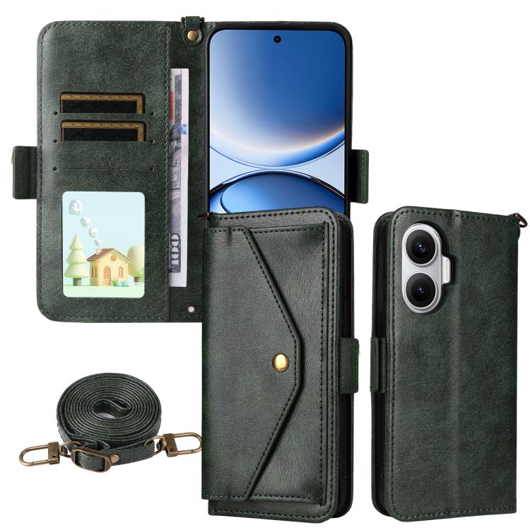 Multi-card Slots Crossbody Cowhide Leather Phone Case, For Xiaomi 17T Pro 5G, For Xiaomi 17T 5G, For Redmi 15 5G Global / 15 4G SEA 169.5mm, For Redmi 15C 5G / 4G Global 171mm / Poco C85 4G, For Xiaomi 15T Pro 5G, For Xiaomi 15T 5G                     ...