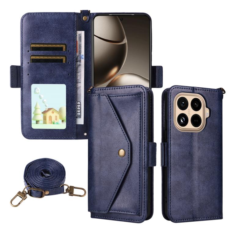 Multi-card Slots Crossbody Cowhide Leather Phone Case, For Xiaomi 17T Pro 5G, For Xiaomi 17T 5G, For Redmi 15 5G Global / 15 4G SEA 169.5mm, For Redmi 15C 5G / 4G Global 171mm / Poco C85 4G, For Xiaomi 15T Pro 5G, For Xiaomi 15T 5G                     ...