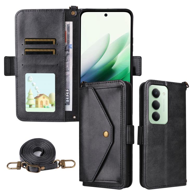 Multi-card Slots Crossbody Cowhide Leather Phone Case, For Xiaomi 17T Pro 5G, For Xiaomi 17T 5G, For Redmi 15 5G Global / 15 4G SEA 169.5mm, For Redmi 15C 5G / 4G Global 171mm / Poco C85 4G, For Xiaomi 15T Pro 5G, For Xiaomi 15T 5G                     ...