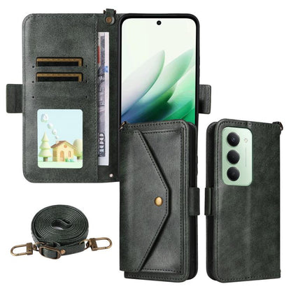Multi-card Slots Crossbody Cowhide Leather Phone Case, For Xiaomi 17T Pro 5G, For Xiaomi 17T 5G, For Redmi 15 5G Global / 15 4G SEA 169.5mm, For Redmi 15C 5G / 4G Global 171mm / Poco C85 4G, For Xiaomi 15T Pro 5G, For Xiaomi 15T 5G                     ...