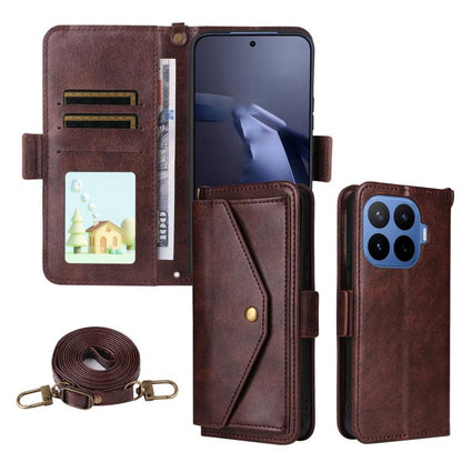 Multi-card Slots Crossbody Cowhide Leather Phone Case, For Xiaomi 17T Pro 5G, For Xiaomi 17T 5G, For Redmi 15 5G Global / 15 4G SEA 169.5mm, For Redmi 15C 5G / 4G Global 171mm / Poco C85 4G, For Xiaomi 15T Pro 5G, For Xiaomi 15T 5G                     ...