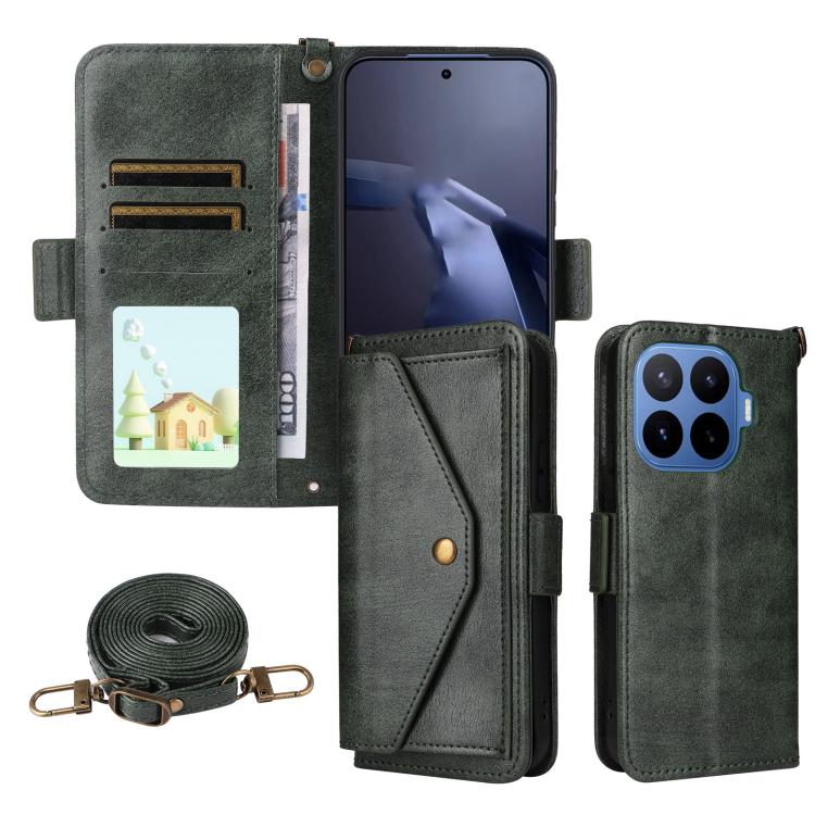 Multi-card Slots Crossbody Cowhide Leather Phone Case, For Xiaomi 17T Pro 5G, For Xiaomi 17T 5G, For Redmi 15 5G Global / 15 4G SEA 169.5mm, For Redmi 15C 5G / 4G Global 171mm / Poco C85 4G, For Xiaomi 15T Pro 5G, For Xiaomi 15T 5G                     ...