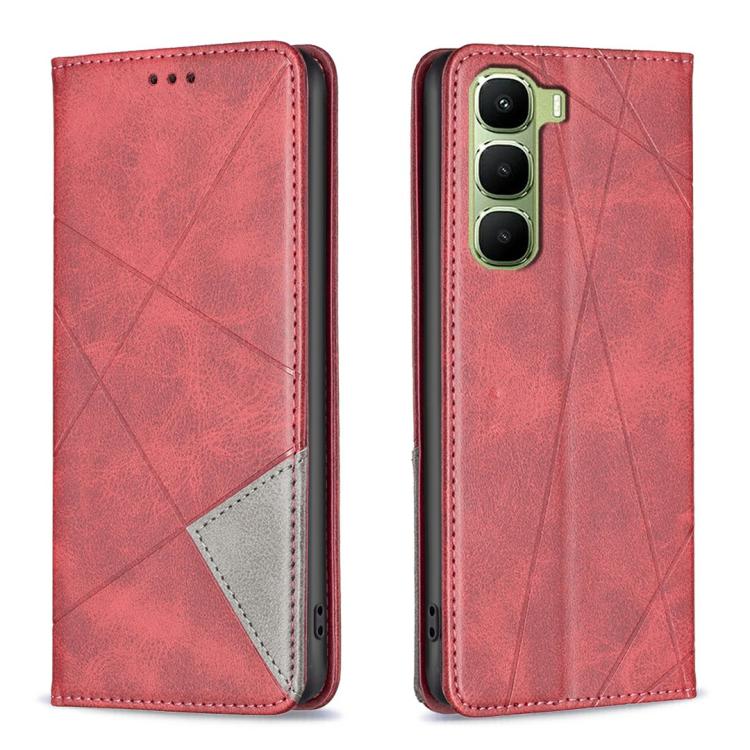 Rhombus Texture Magnetic Leather Phone Case, For Infinix Hot 70 Pro 5G, For Infinix GT 50 Pro 5G, For Infinix Hot 70 5G, For Infinix Smart 20 4G, For Infinix Note 60 5G / 60 Pro 5G, For Infinix Hot 60 Pro+ 4G, For Infinix Hot 60 Pro 4G