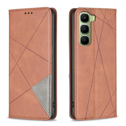 Rhombus Texture Magnetic Leather Phone Case, For Infinix Hot 70 Pro 5G, For Infinix GT 50 Pro 5G, For Infinix Hot 70 5G, For Infinix Smart 20 4G, For Infinix Note 60 5G / 60 Pro 5G, For Infinix Hot 60 Pro+ 4G, For Infinix Hot 60 Pro 4G