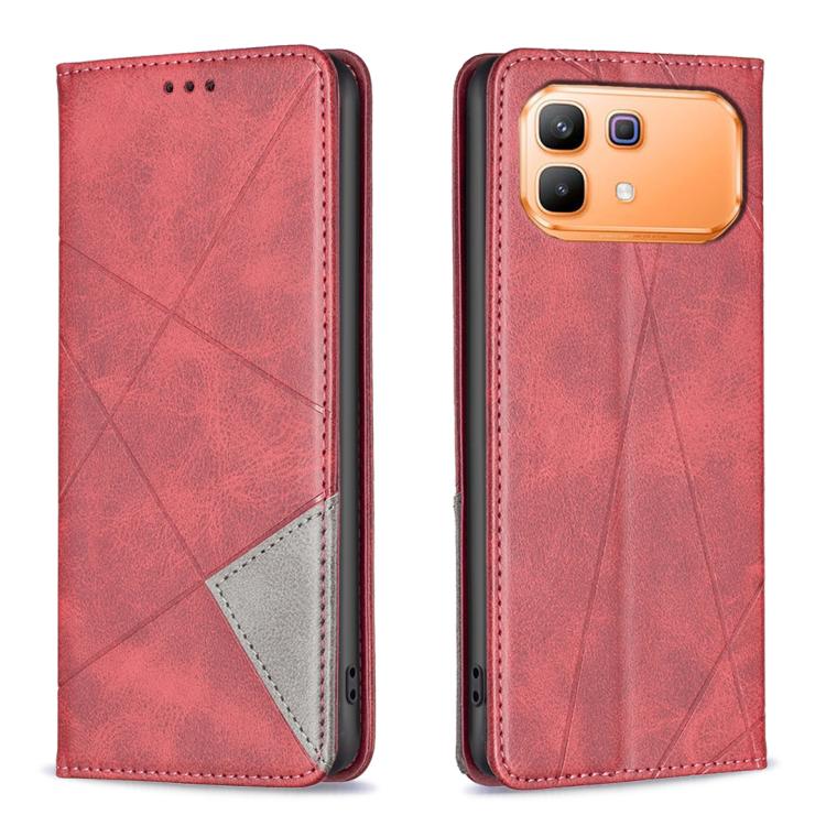 Rhombus Texture Magnetic Leather Phone Case, For Infinix Hot 70 Pro 5G, For Infinix GT 50 Pro 5G, For Infinix Hot 70 5G, For Infinix Smart 20 4G, For Infinix Note 60 5G / 60 Pro 5G, For Infinix Hot 60 Pro+ 4G, For Infinix Hot 60 Pro 4G