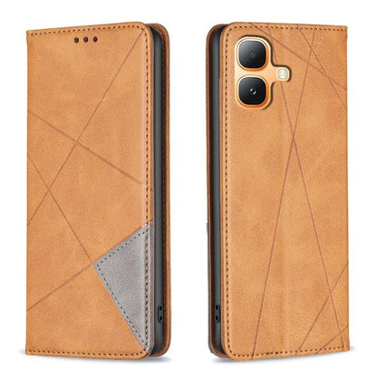 Rhombus Texture Magnetic Leather Phone Case, For Infinix Hot 70 Pro 5G, For Infinix GT 50 Pro 5G, For Infinix Hot 70 5G, For Infinix Smart 20 4G, For Infinix Note 60 5G / 60 Pro 5G, For Infinix Hot 60 Pro+ 4G, For Infinix Hot 60 Pro 4G