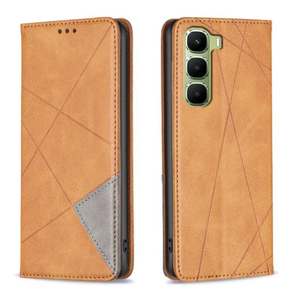 Rhombus Texture Magnetic Leather Phone Case, For Infinix Hot 70 Pro 5G, For Infinix GT 50 Pro 5G, For Infinix Hot 70 5G, For Infinix Smart 20 4G, For Infinix Note 60 5G / 60 Pro 5G, For Infinix Hot 60 Pro+ 4G, For Infinix Hot 60 Pro 4G