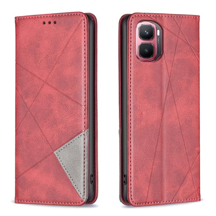 Rhombus Texture Magnetic Leather Phone Case, For Infinix Hot 70 Pro 5G, For Infinix GT 50 Pro 5G, For Infinix Hot 70 5G, For Infinix Smart 20 4G, For Infinix Note 60 5G / 60 Pro 5G, For Infinix Hot 60 Pro+ 4G, For Infinix Hot 60 Pro 4G