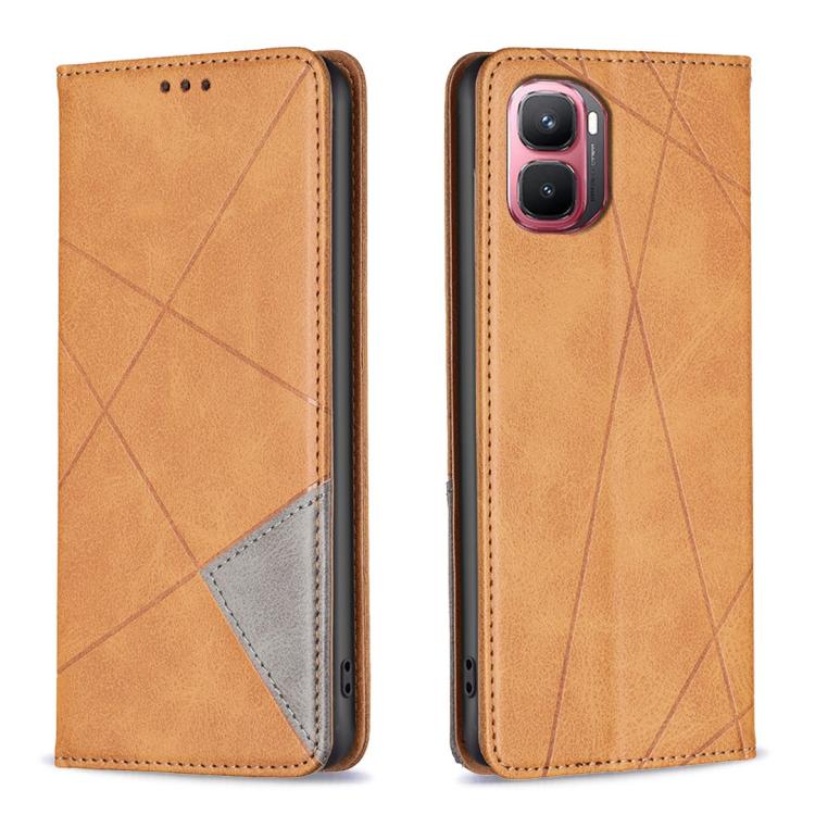 Rhombus Texture Magnetic Leather Phone Case, For Infinix Hot 70 Pro 5G, For Infinix GT 50 Pro 5G, For Infinix Hot 70 5G, For Infinix Smart 20 4G, For Infinix Note 60 5G / 60 Pro 5G, For Infinix Hot 60 Pro+ 4G, For Infinix Hot 60 Pro 4G