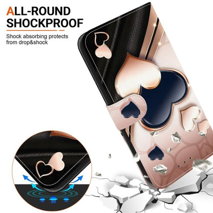 Crystal Texture Colored Drawing Leather Phone Case, For OPPO A38 / OPPO A18