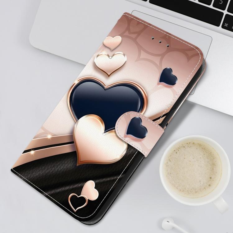 Crystal Texture Colored Drawing Leather Phone Case, For OPPO A38 / OPPO A18