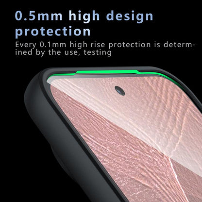 Black phone case with reinforced raised edges around the screen opening