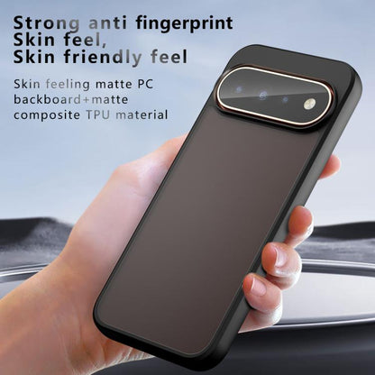 Black phone case with matte back and raised camera bezel