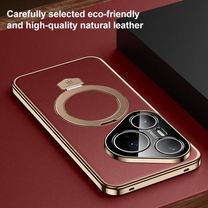 Plain Leather MagSafe Holder Phone Case, For Huawei Pura 90 Pro Max, For Huawei Pura 90 Pro, For Huawei Mate 80 RS Ultimate, For Huawei Mate 80 Pro Max, For Huawei Mate 80 Pro / 80, For Huawei Pura 80 Ultra 5G, For Huawei Pura 80 Pro 5G                ...