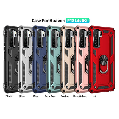 Rugged protective phone cases in multiple colors with rotating metal ring kickstand.