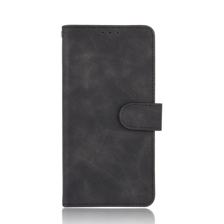 Black PU leather flip phone case with magnetic closure and side card holder for DOOGEE N20 Pro
