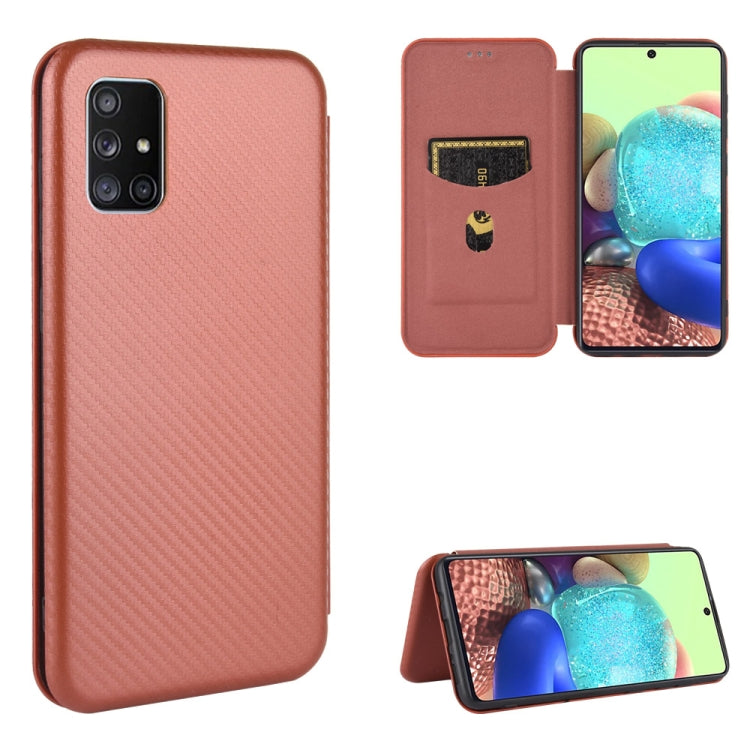 Pink carbon-fiber texture magnetic flip phone case with card slot