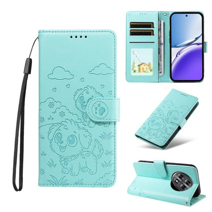 Embossed Heart Dog RFID Blocking Wallet Leather Phone Case, For Realme P4R 5G / P4x 4G / C100 4G / C100i, For Realme 16 Pro+ 5G Global, For Realme 16 Pro 5G Global, For Realme P4x 5G, For Realme 15X 5G India / C85 5G, For Realme C85 Pro 4G             ...