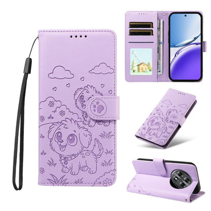 Embossed Heart Dog RFID Blocking Wallet Leather Phone Case, For Realme P4R 5G / P4x 4G / C100 4G / C100i, For Realme 16 Pro+ 5G Global, For Realme 16 Pro 5G Global, For Realme P4x 5G, For Realme 15X 5G India / C85 5G, For Realme C85 Pro 4G             ...
