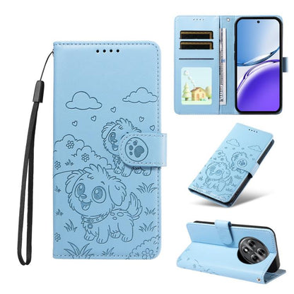 Embossed Heart Dog RFID Blocking Wallet Leather Phone Case, For Realme P4R 5G / P4x 4G / C100 4G / C100i, For Realme 16 Pro+ 5G Global, For Realme 16 Pro 5G Global, For Realme P4x 5G, For Realme 15X 5G India / C85 5G, For Realme C85 Pro 4G             ...