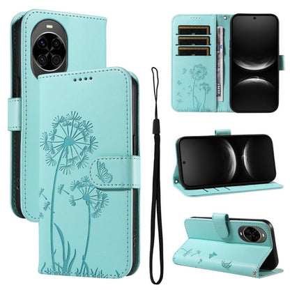 Dandelion Embossed Pattern Flip Leather Phone Case, For Huawei Pura 90 Pro Max 5G, For Huawei Pura 90 Pro 5G, For Huawei Pura 90 5G, For Huawei Nova 14 Lite / Nova 14, For Huawei Pura 80 Ultra 5G, For Huawei Pura 80 Pro 5G, For Huawei Pura 80 5G
