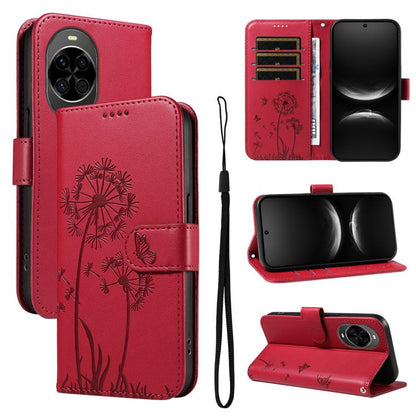 Dandelion Embossed Pattern Flip Leather Phone Case, For Huawei Pura 90 Pro Max 5G, For Huawei Pura 90 Pro 5G, For Huawei Pura 90 5G, For Huawei Nova 14 Lite / Nova 14, For Huawei Pura 80 Ultra 5G, For Huawei Pura 80 Pro 5G, For Huawei Pura 80 5G