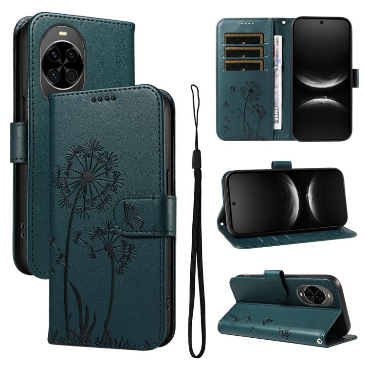 Dandelion Embossed Pattern Flip Leather Phone Case, For Huawei Pura 90 Pro Max 5G, For Huawei Pura 90 Pro 5G, For Huawei Pura 90 5G, For Huawei Nova 14 Lite / Nova 14, For Huawei Pura 80 Ultra 5G, For Huawei Pura 80 Pro 5G, For Huawei Pura 80 5G
